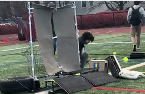 Robo-Catcher automatic softball catching and return machine, finished build