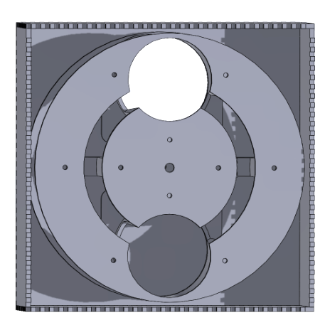 CAD cross-section of the indexer